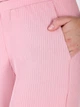 Брюки женские в рубчик широкие женские Merlini Амаранти 600000072 4XL-5XL Розовые (600000072_4) - изображение 5