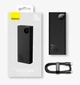 Павербанк (Powerbank) Baseus 20000 mAh, 3A, 30W, цифровий дисплей, 2USB, Micro-USB, Type-C, швидка зарядка - зображення 1