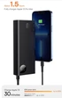 Павербанк (Powerbank) Baseus 20000 mAh, 3A, 30W, цифровий дисплей, 2USB, Micro-USB, Type-C, швидка зарядка - зображення 4