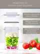 Набор контейнеров для круп 14шт. / набор для сыпучих продуктов / набор пластиковых контейнеров / набор пищевых контейнеров / набор контейнеров с крышками 9063 OnePro Серый 68395 - изображение 5