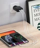 Мережевий зарядний пристрій Media-Tech MT6252 2xUSB-C PD 65W / QC 3.0 Black - зображення 5