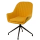 Стілець поворотний Special4You Lagoon mustard yellow - зображення 5