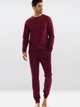 Спортивний костюм чоловічий DKaren Set Justin 2XL Бордовий (5903251463332) - зображення 1
