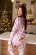 Пижама женская SweetJama с карманом на попе розовые Балеринки M - изображение 3