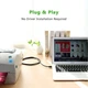 Кабель для принтера UGREEN US135 USB 2.0 AM to BM Print Cable 3m Black 10351 для подключения к компьютеру - изображение 3