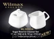 Сахарница и сливочник Wilmax 2 предмета 340мл/310мл фарфор (995028 WL) - изображение 2