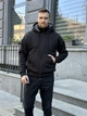 Толстовка на подкладке из овчины. мод КИТ_500, чорный, размер 46–48 - изображение 6