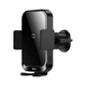 Автотримач Baseus Halo Electric Wireless Charging Car Mount 15W (SUDD000001) Black - зображення 7