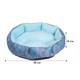 Лежак для котов собак круглый Lesko SY-2022-1208-97 Blue Owl M - изображение 5