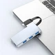 USB адаптер 4 в 1 HUB Vokamo із вбудованим шнуром Type-C VOKAMO HT3 (UFTHT3) - зображення 12