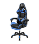Крісло геймерське KrugerMatz GX-150 з підставкою для ніг Black/Blue - зображення 1