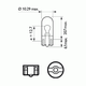 Указательная лампа накаливания PHILIPS 13961CP W5W 24V 5W W2,1X9,5d - изображение 2