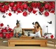 3D Фото Шпалери PHOTODECOR "Троянди з метеликами" 1 кв.м. - зображення 4