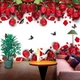 3D Фото Шпалери PHOTODECOR "Троянди з метеликами" 1 кв.м. - зображення 5