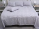 Комплект покрывало и наволочки Tag tekstil Tessa grey 240x250 - изображение 1