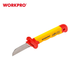 Нож для снятия изоляции (прямой) диэлектрический WORKPRO 50x180 мм EN/IEC 60900 10000V PRO PLUS WP344004 - изображение 3