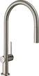 Смеситель кухонный HANSGROHE Talis M54 сталь 72801800 с выдвижным изливом 2jet - изображение 1