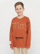 Подростковый свитшот Coccodrillo Craft Sport Junior ZC2132101CRJ-018 146 см Коричневый (5904706039003) - изображение 1