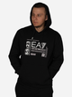 Худі чоловіче EA7 Train Logo Series U Qr Code Hoodie Rn Coft 2XL Чорне (8056787398771) - зображення 4