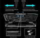 Охлаждающая подставка для ноутбука 15-17.3 дюймов Ice Coorel K9 RGB - изображение 6