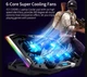Охлаждающая подставка для ноутбука 15-17.3 дюймов Ice Coorel K9 RGB - изображение 7