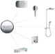 Наружная часть термостатического смесителя для душа HANSGROHE ShowerSelect 15763140 бронза матовый 2 потребителя - изображение 2