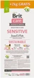 Сухий корм для собак Brit Care Dog Sustainable Sensitive 12+2 кг - риба та насекомі (172662) - зображення 5