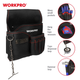 Сумка поясная для инструмента WORKPRO 290x270мм 600D полиэстер PRO W081015 - изображение 3