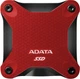 SSD диск ADATA SD600Q 240GB 2.5" USB 3.2 3D NAND Red (D600Q-240GU31-CRD) External - изображение 1