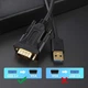 ​Кабель CableCreation CD0625 USB 3.0 M to VGA M 3м Black - изображение 5