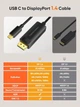 ​Кабель CableCreation CD0757 Type-C to DisplayPort 1.4 Black - изображение 6