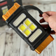 Ліхтарик ручної акумуляторний HB-2678 40LED+COB з сонячною панелью і аккумулятором 1500mah (5002454) - зображення 4