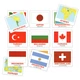 Міні-картки Домана "Країни, прапори і столиці / Countries, Flags, Capitals" укр/англ. - изображение 2