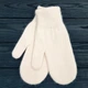 Варежки женские зимние M&JJ (ангора+вискоза+шерсть+ПА) One Size Кремовый 4101 - изображение 1