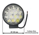 Универсальные LED круглые лэд фары на трактор, грузовик, спецтехнику. Мощные LED фары 14 диодов. - изображение 10