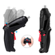 Шуруповерт акумуляторний Repair Tool в кейсі з набором свердл та насадок W12 Black - зображення 4