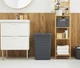 Корзина для белья с крышкой Rotho Country 55l серый - изображение 10