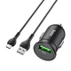 Адаптер автомобильный Hoco Type-C Cable Mighty single port Car charger Z43 |1USB, 3A, QC, 18W| черный - изображение 4