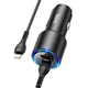 Адаптер автомобильный Hoco Type-C to Lightning Cable Clear way dual port Car charger set NZ3 |2Type-C, QC/PD, 3A/40W| черный - изображение 4