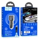 Адаптер автомобильный Hoco Type-C to Lightning Cable Clear way dual port Car charger set NZ3 |2Type-C, QC/PD, 3A/40W| черный - изображение 8