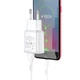 Адаптер мережевий Hoco Type-C Cable Star round dual Port charger set C88A |2USB, 2.4A| білий - зображення 3