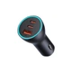 Адаптер автомобільний Baseus Golden Contactor Pro Triple Fast Charger Car Charger |1USB/2Type-c, PD/QC, 65W/3A| сірий - зображення 1