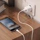 Адаптер сетевой Hoco Micro USB Cable Briar dual Port charger set N8 |2USB, 2.4A| (Safety Certified) белый - изображение 5