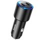 Адаптер автомобільний Hoco Clear way dual port PD Car charger NZ3 |2Type-C, 40W/3A, PD/QC| чорний - зображення 1