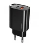 Адаптер сетевой USAMS T35 Fast Charger US-CC121 |1USB/1Type-C, 20W, PD3.0/QC| черный - изображение 1