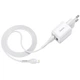 Адаптер сетевой Hoco Lightning Cable Briar dual port charger set N8 |2USB, 2.4A| (Safety Certified) белый - изображение 2