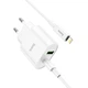 Адаптер сетевой Hoco Type-C to Lightning Cable Lineal C95A |1USB/1Type-C, PD/QC, 20W/3A| белый - изображение 3