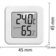 Цифровой термометр гигрометр Thermometer 1207 white - изображение 8