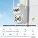 Уличная WiFi IP камера Besder A8Q 8Мп 2 независимых объектива белая - изображение 2