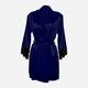 Podomka DKaren Housecoat Adelaide M Navy Blue (5903251397460) - obraz 1